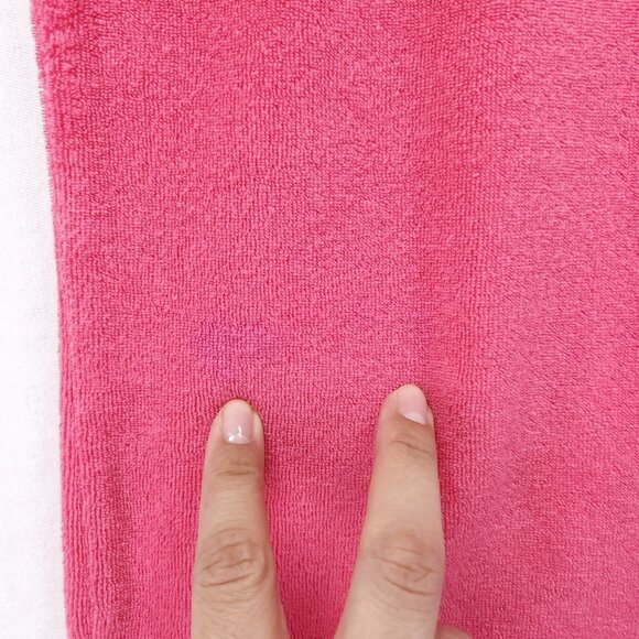 Lily Pulitzer Drawstring Capri Pants Womens Size Medium Terry Cloth Pink - Picture 3 of 16